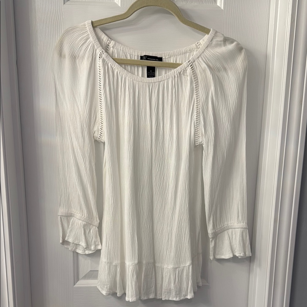 INC White Flowing Blouse